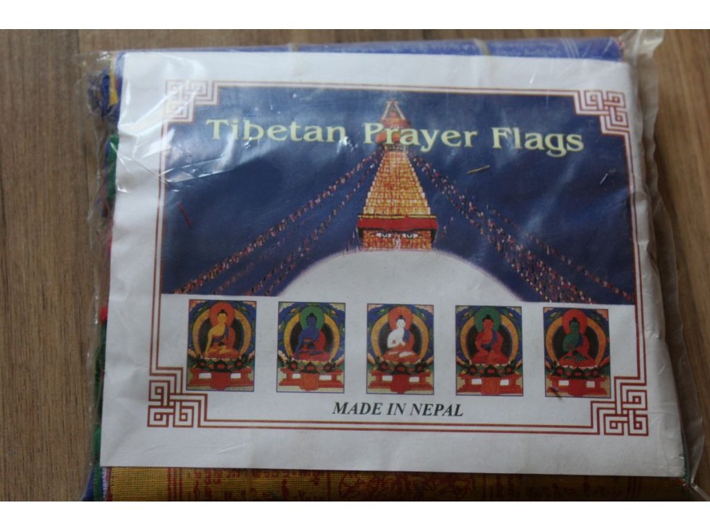 Buddisticky modlící se vlajky/Praying Flags Velky/big 28cm