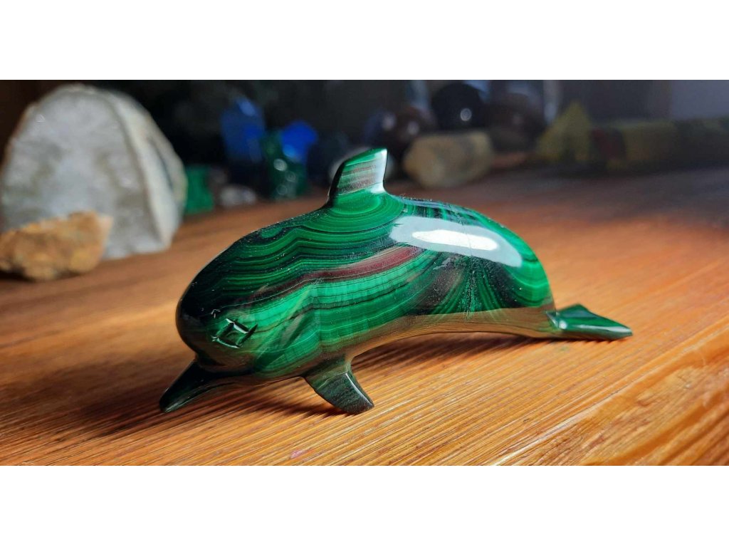 Dolphin Malachite 6,5cm