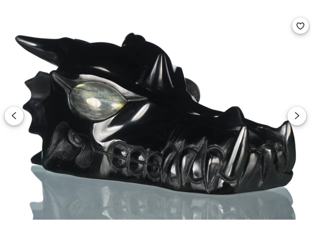 Dragon Black Obsidian 13cm