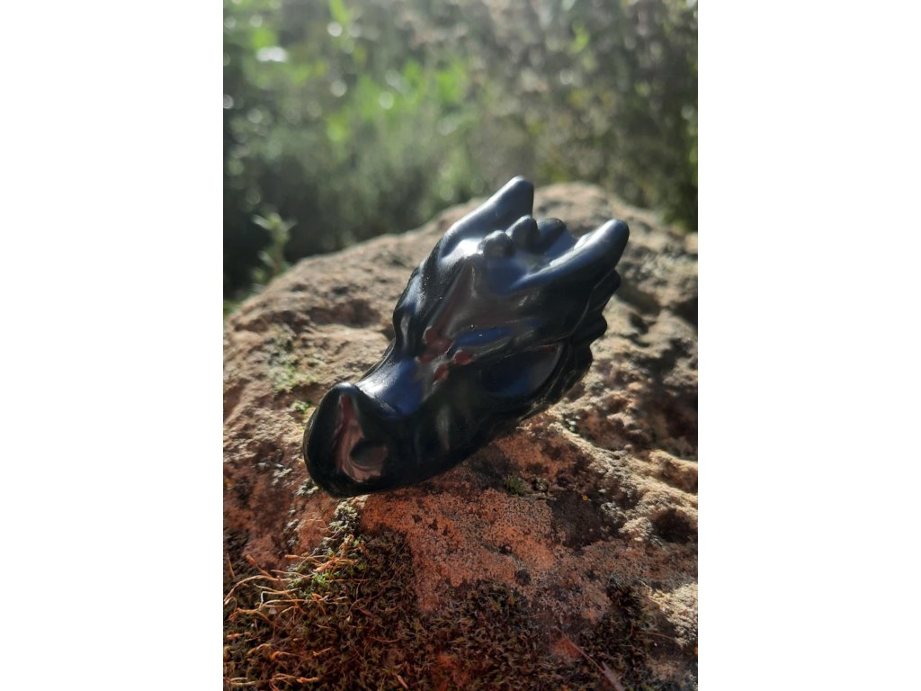 Drak černy Obsidian 5cm