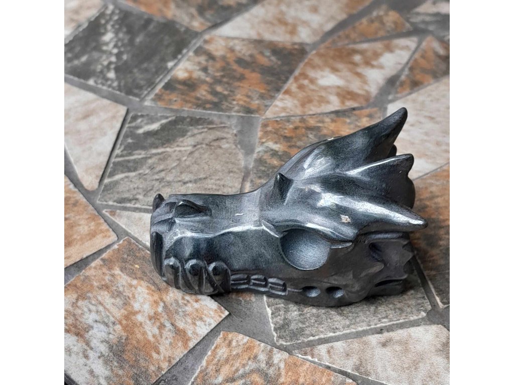 Drache Hematite 4,8cm