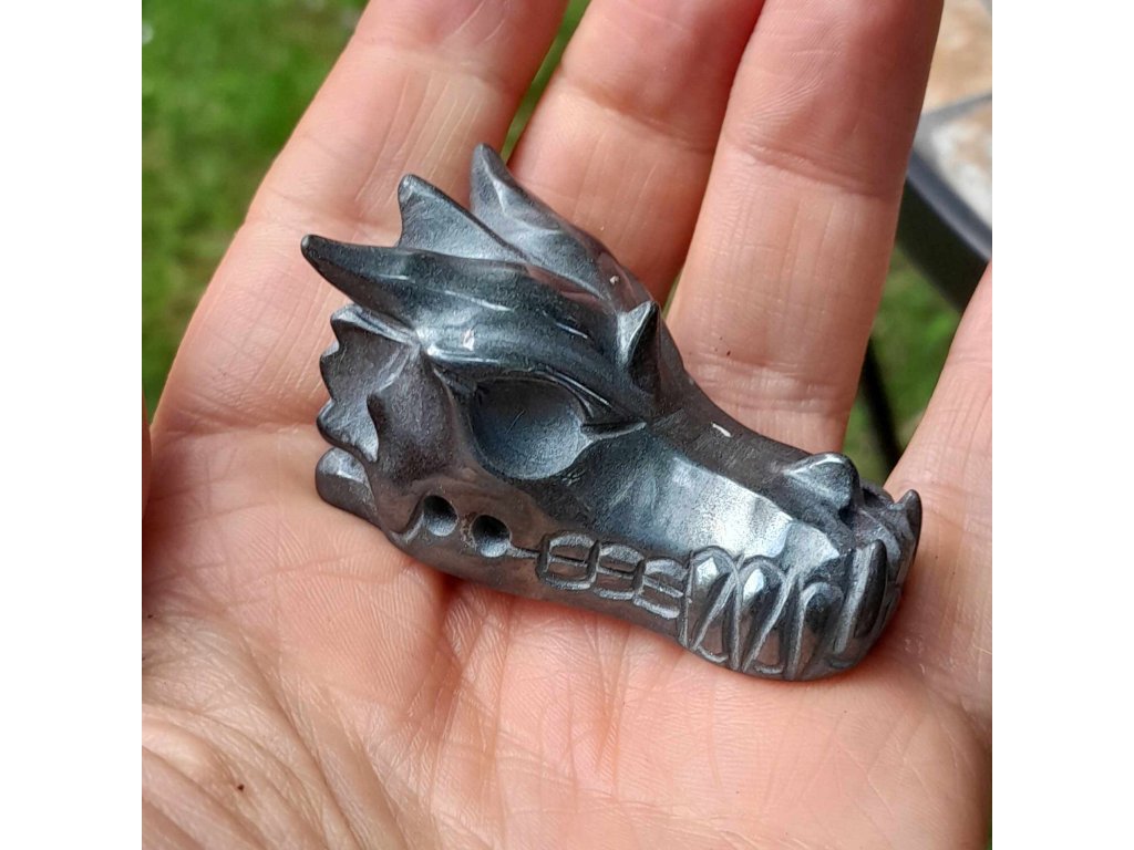 Drache Hematite 4,8cm