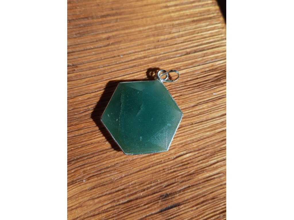 Geometry /Dodecahedron Crystal Pendant 3D Aventurine 3cm