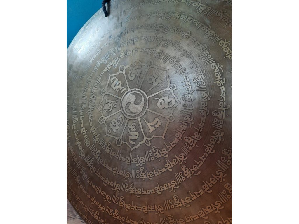 Gong Mantra Om Mani Padma Hum 43cm