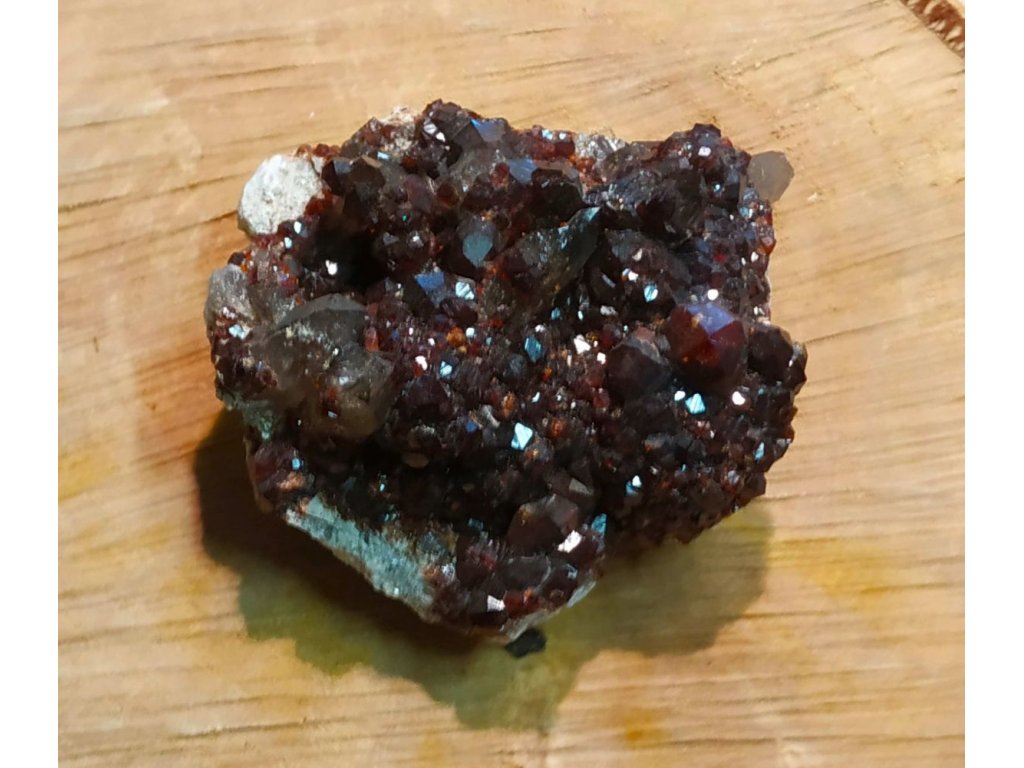 Garneth Spessartin with Smokey quartz rare 6cm