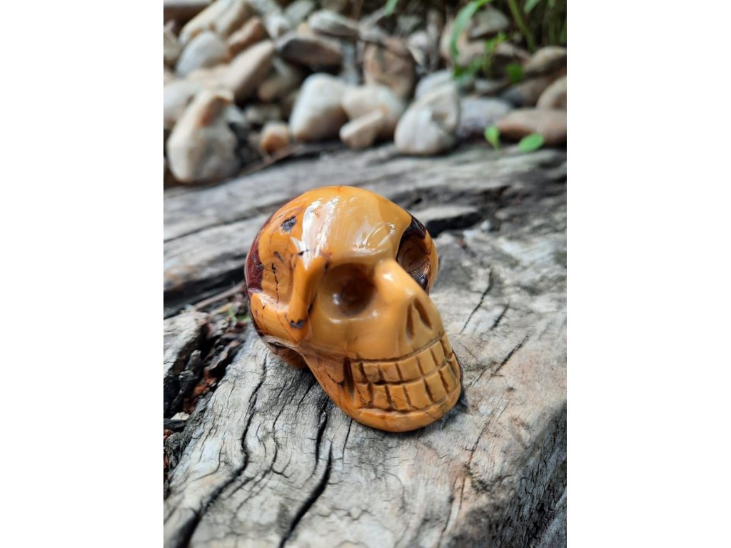 Jaspis Mookaite Skull 4,5cm