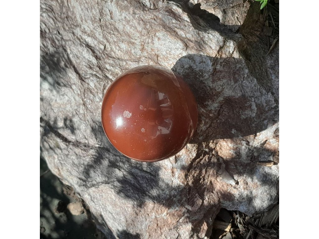Ball red Jasper  with Hematite *Iron* 3,5cm