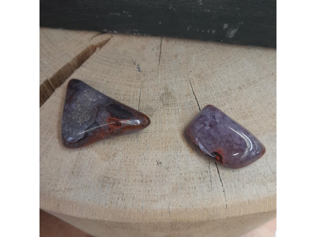Jaspis s Achát s Amethyst Česky 4/5cm