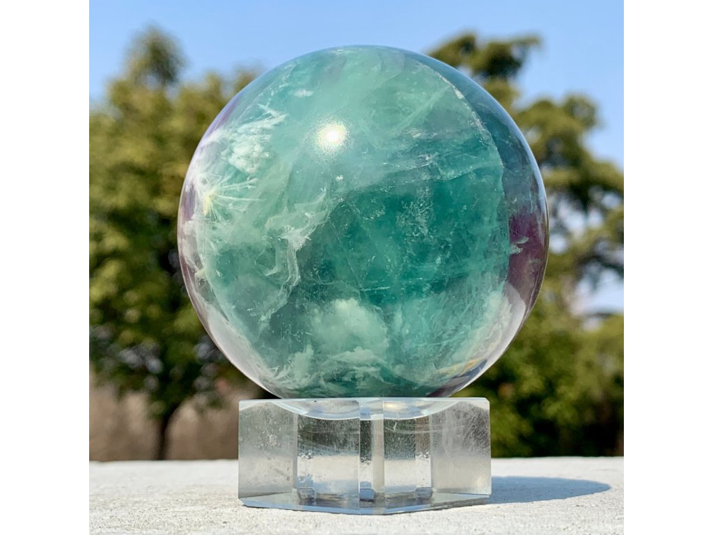 Sphere Rainbow Fluorite 6,5cm