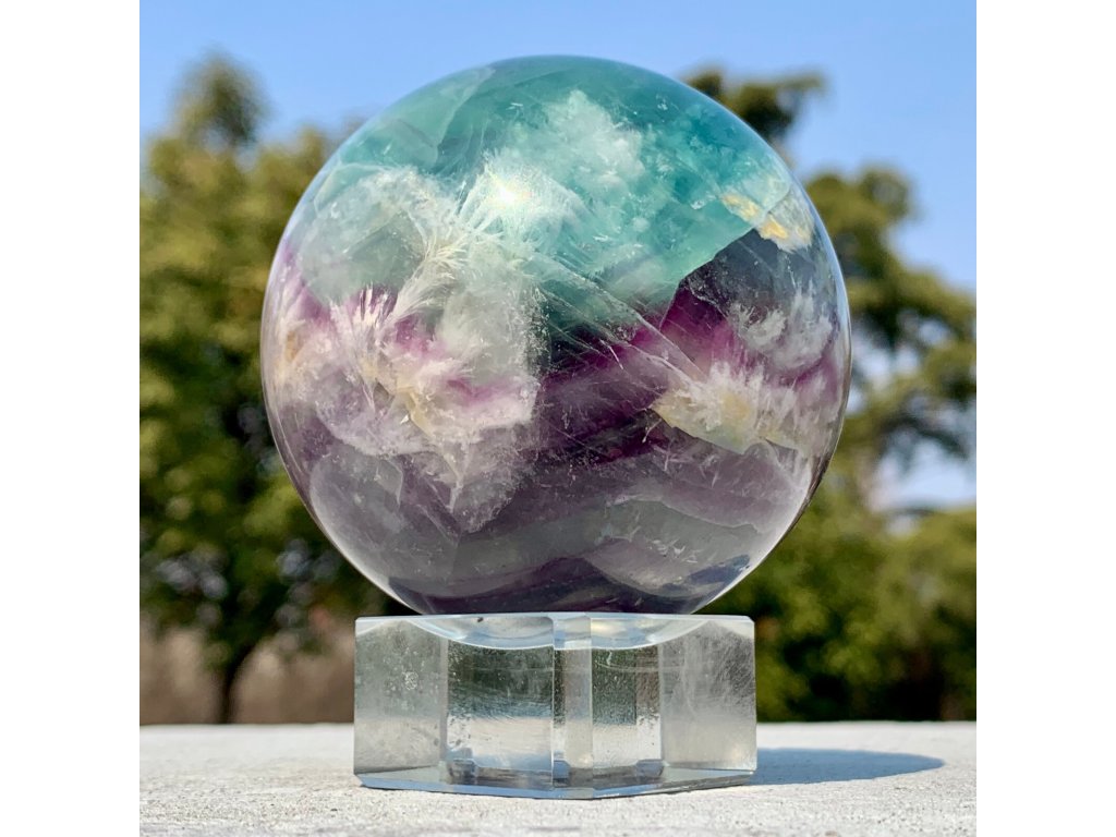 Sphere Rainbow Fluorite 6,5cm