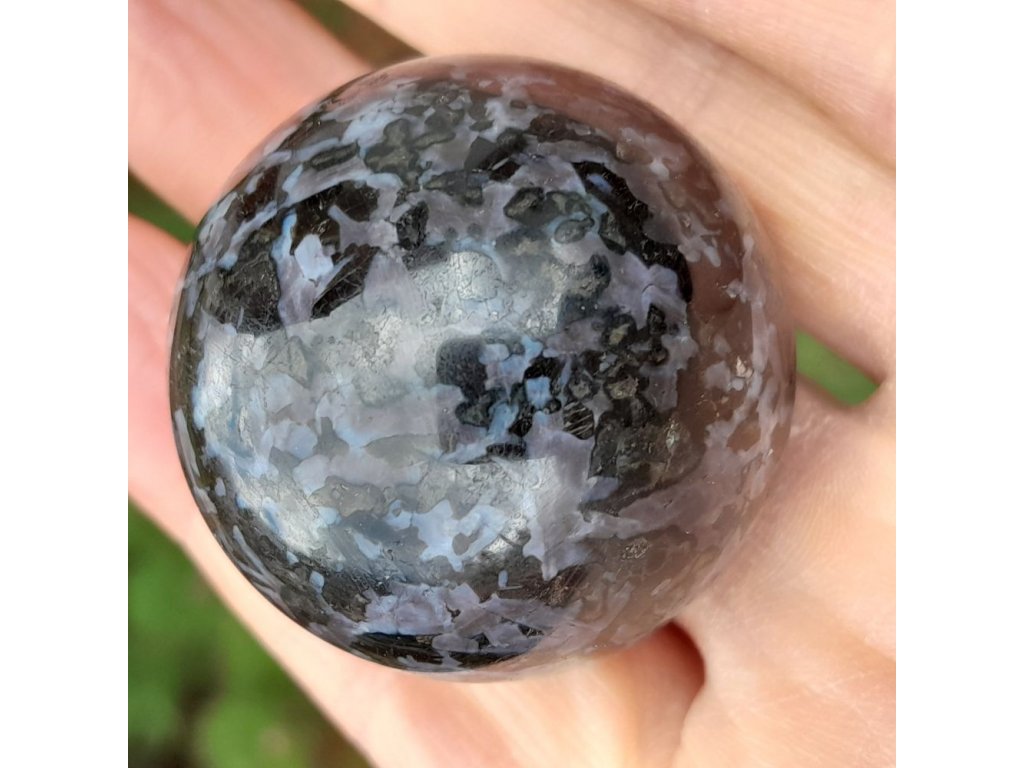 Koule Indigo Gabbro/Mystic Merlinite 4,5-5cm