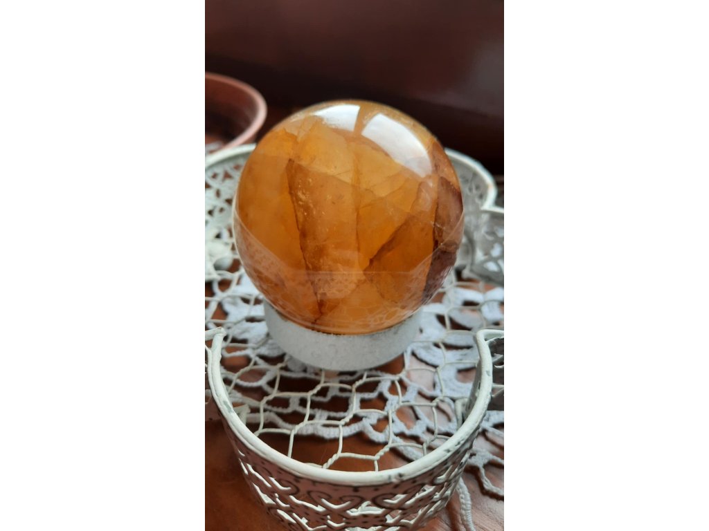 Ball Crystal *Golden Healer*with Limonite 6cm