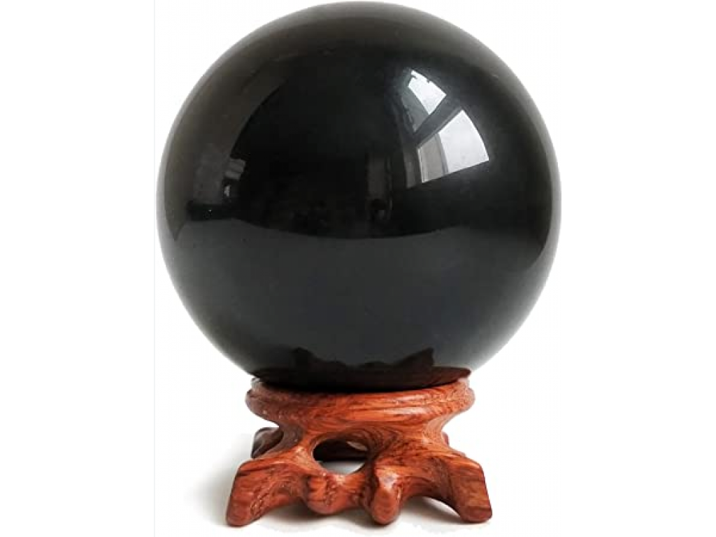 Kugel Schwarzes obsidian 6cm