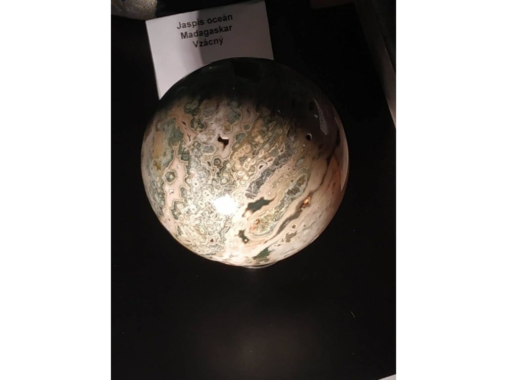 Koule,Sphere,Kugel Jasper,Jaspis,Ocean,Velky,big one, 8cm,3.5inch