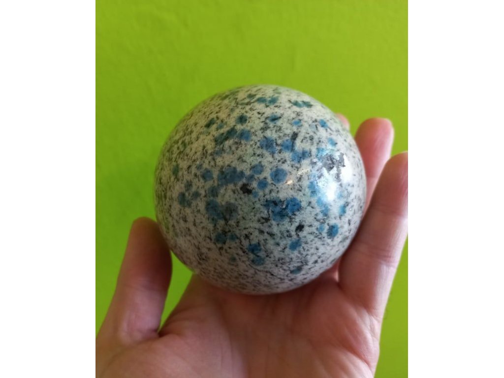 Sphere K2 Azurite s Granit 6-7cm