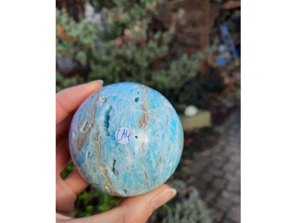 Sphere Caribbean Calcite 4-5cm
