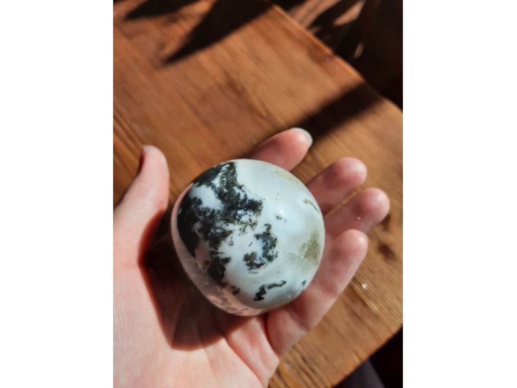 Koule /Sphere/Kugel Mechový Achát/Moss Agate 5cm