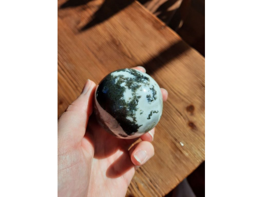 Koule /Sphere/Kugel Mechový Achát/Moss Agate 6cm