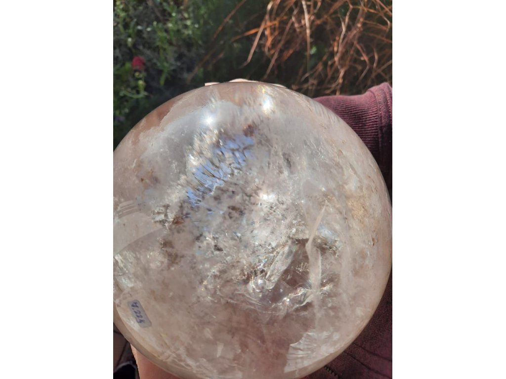Koule z pravého cisteho Křistál s /Crystal sphere /Velky,Big one Jumbo extra mlečeni 250-259 mm