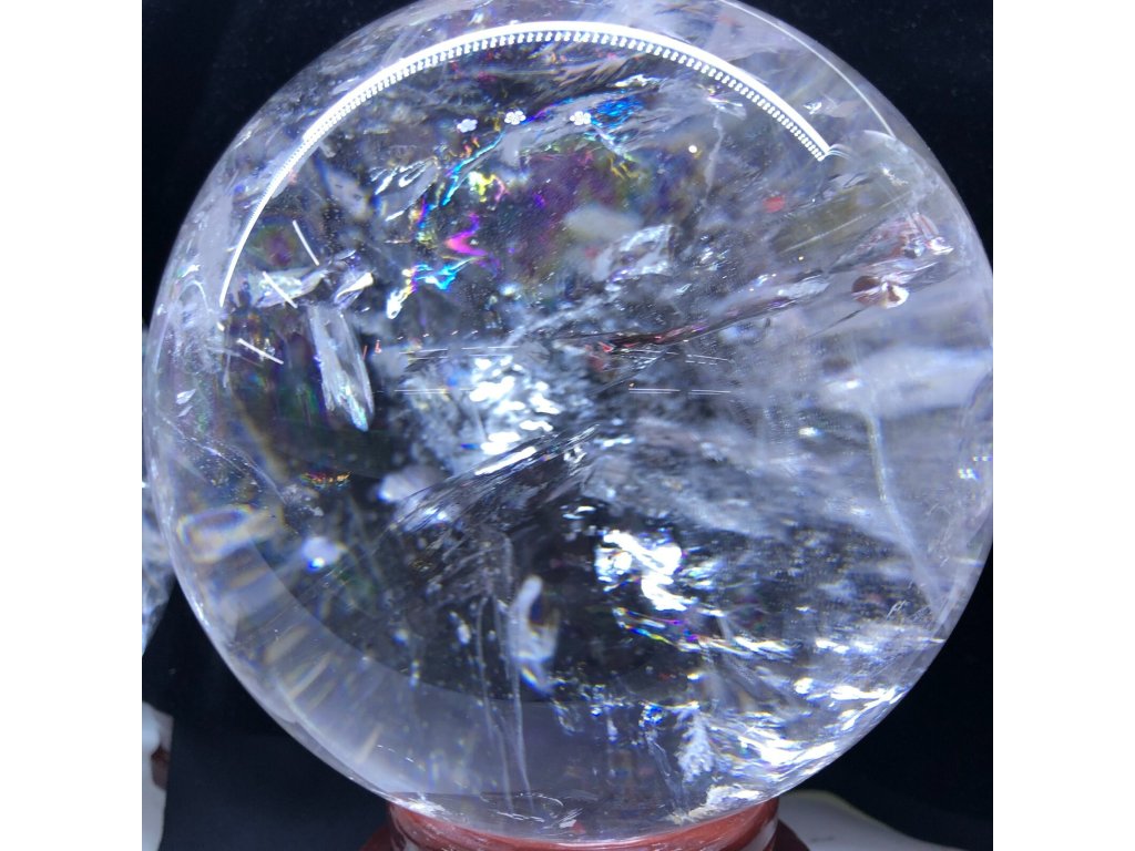 Koule z pravého cisteho s duha Extra 15cm 