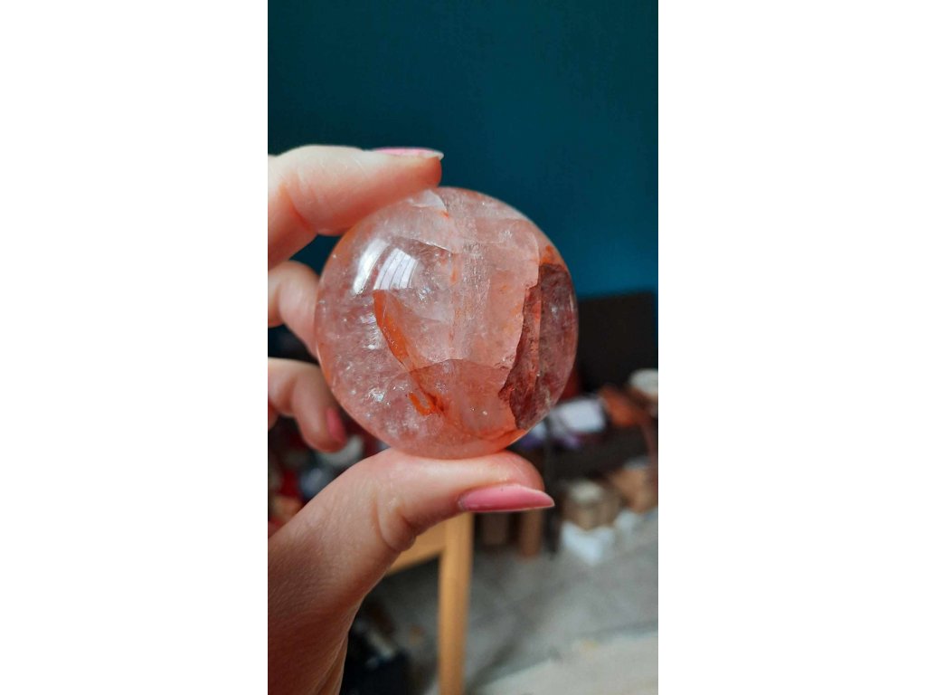 Red Healer Crystal with hematoite inclusion  5cm Rare