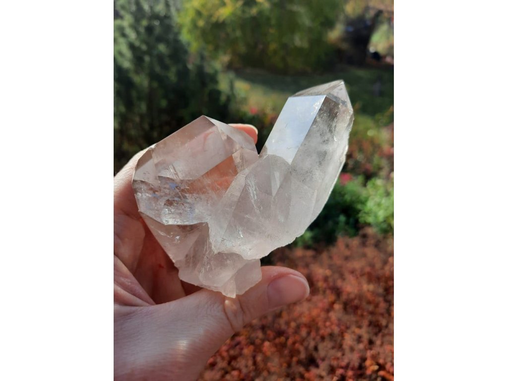 Křistál/Crystal/Bergkristall 9cm,2 křistál spolů,harmonie/2 crystal together,harmony