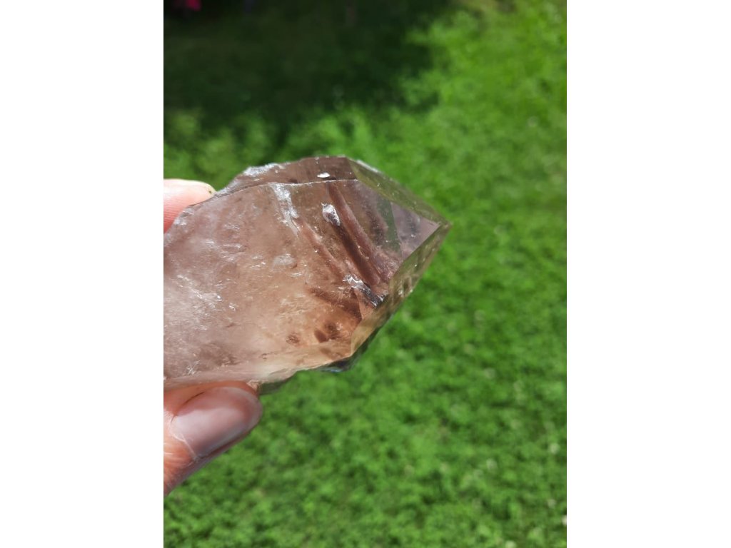 Spinne Bergkristall mit Lepidolite speziell Extra 8,5cm