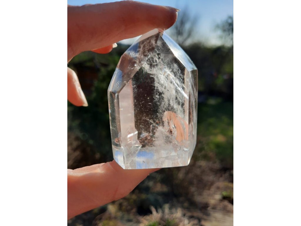 Bergkristall spitze  poliert 6,5cm