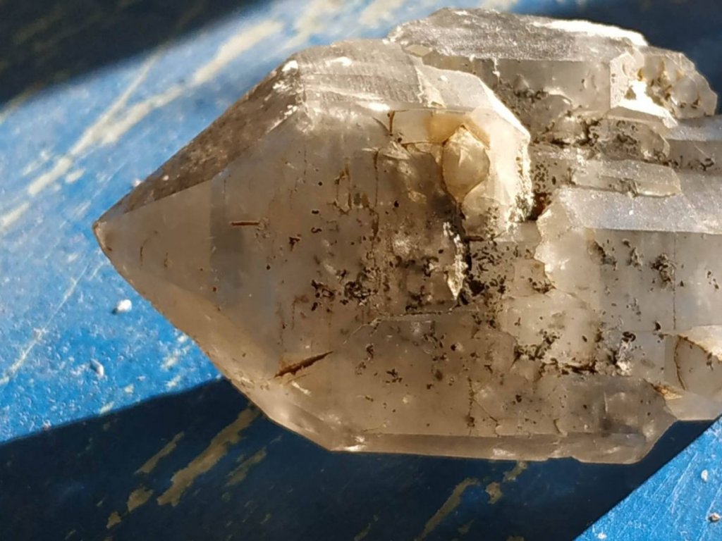 Doppel Spitze Kristal 6,5cm