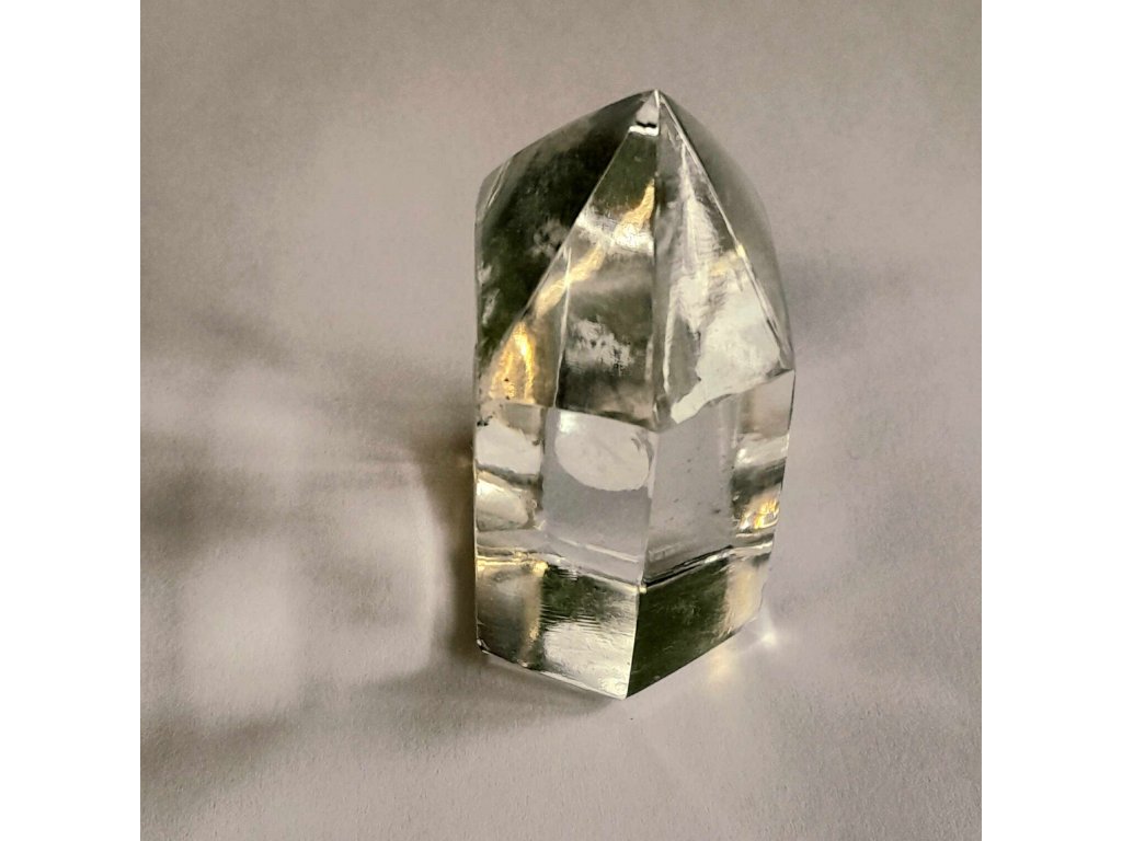  Crystal Obelisk/ spitze 7cm polished clear 100%