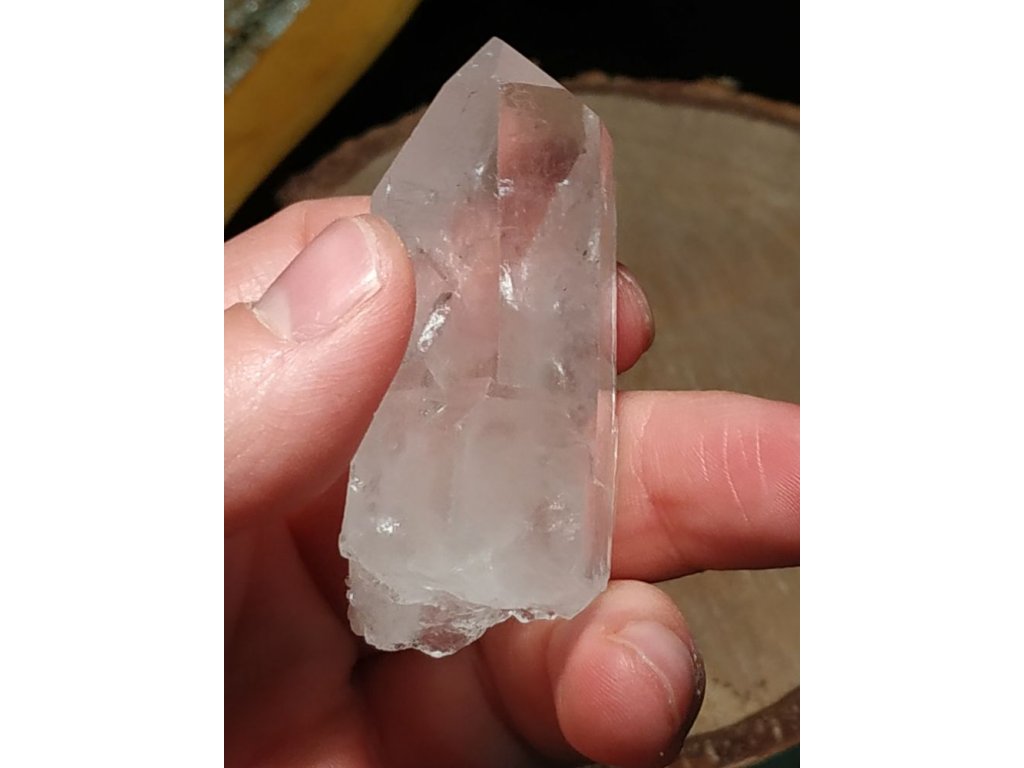 Křistál Spitze/Crystal/Bergkristall Plochy/Flat  Vzácny /Rare  ⚝ 6cm