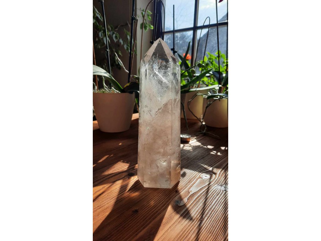 Bergkristall Spitze/Obelisk Extra 28cm