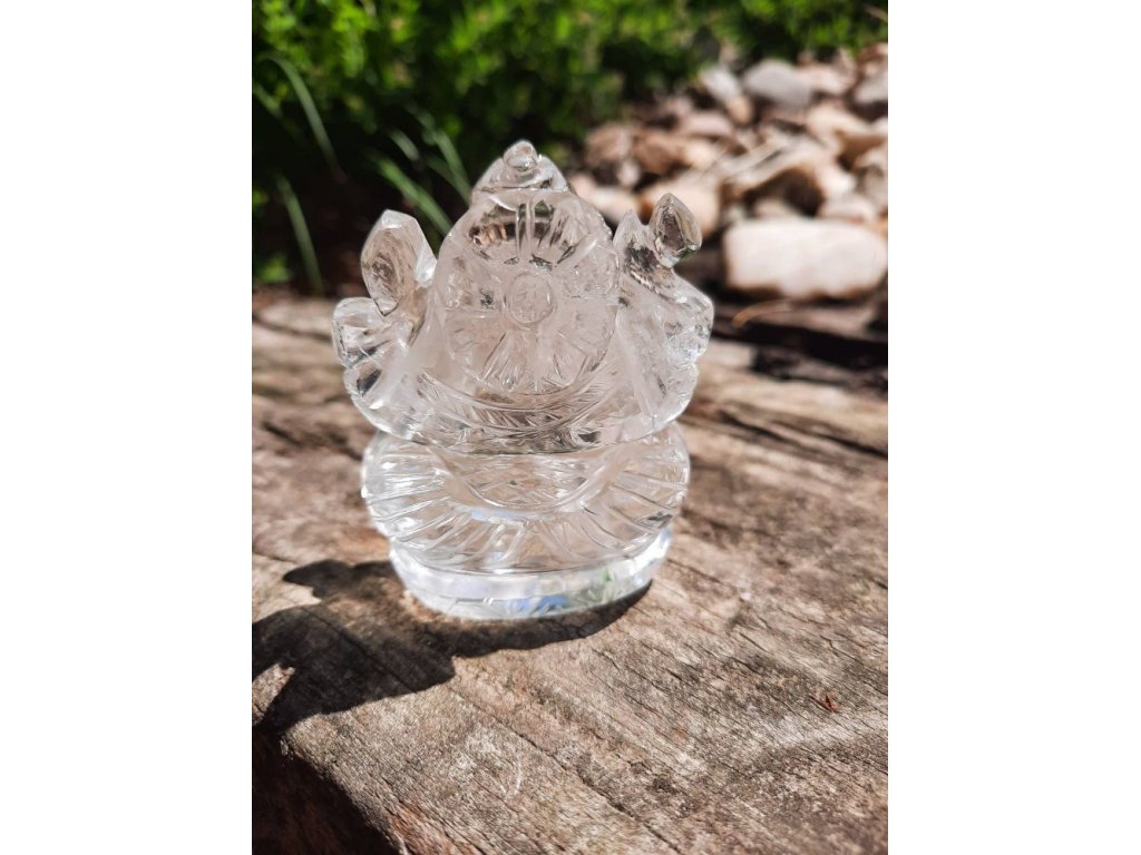 Křistálova Ganesha /Crystal/Bergkristall big one/velky/Grosses