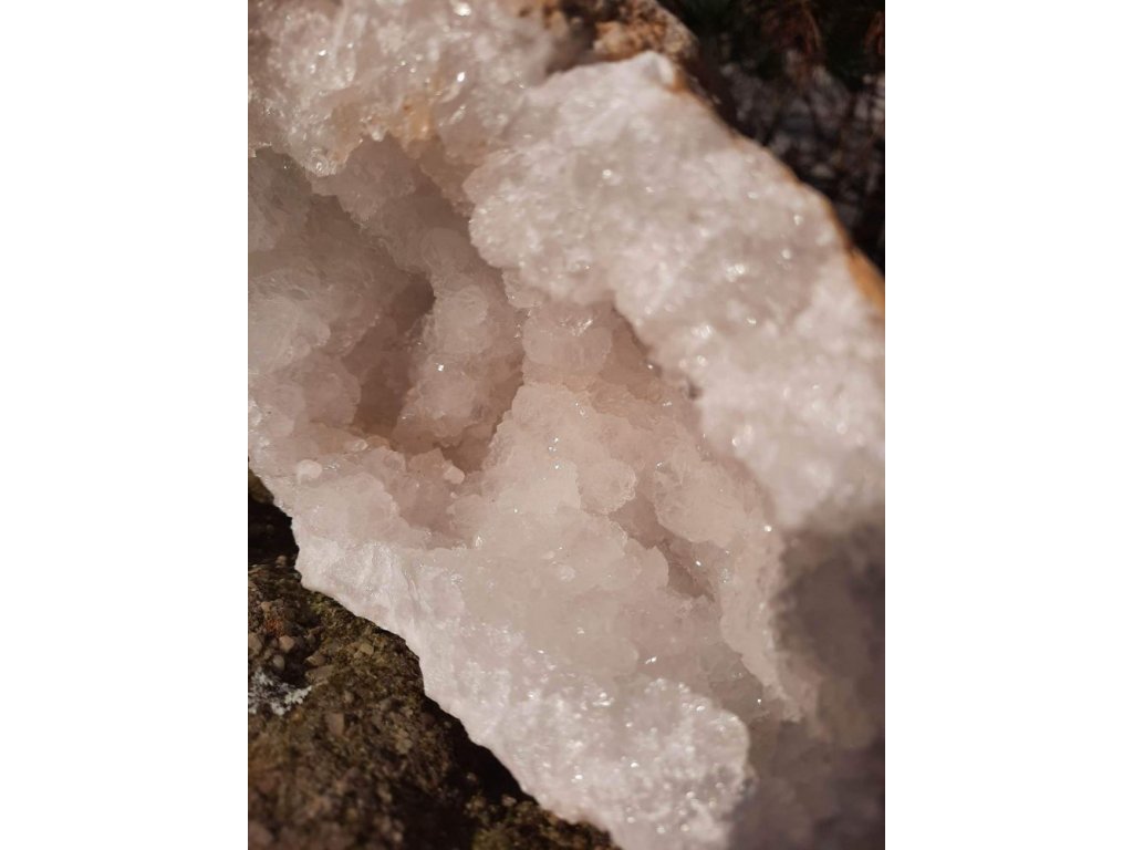 Berg Kristall geoda Grossem 19cm/20cm-aus Marokko.