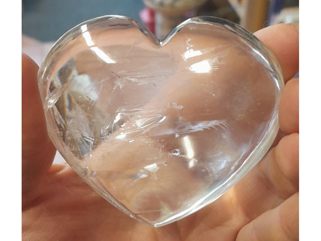 Křistálove velky Srdce 7,5cm extra čiry