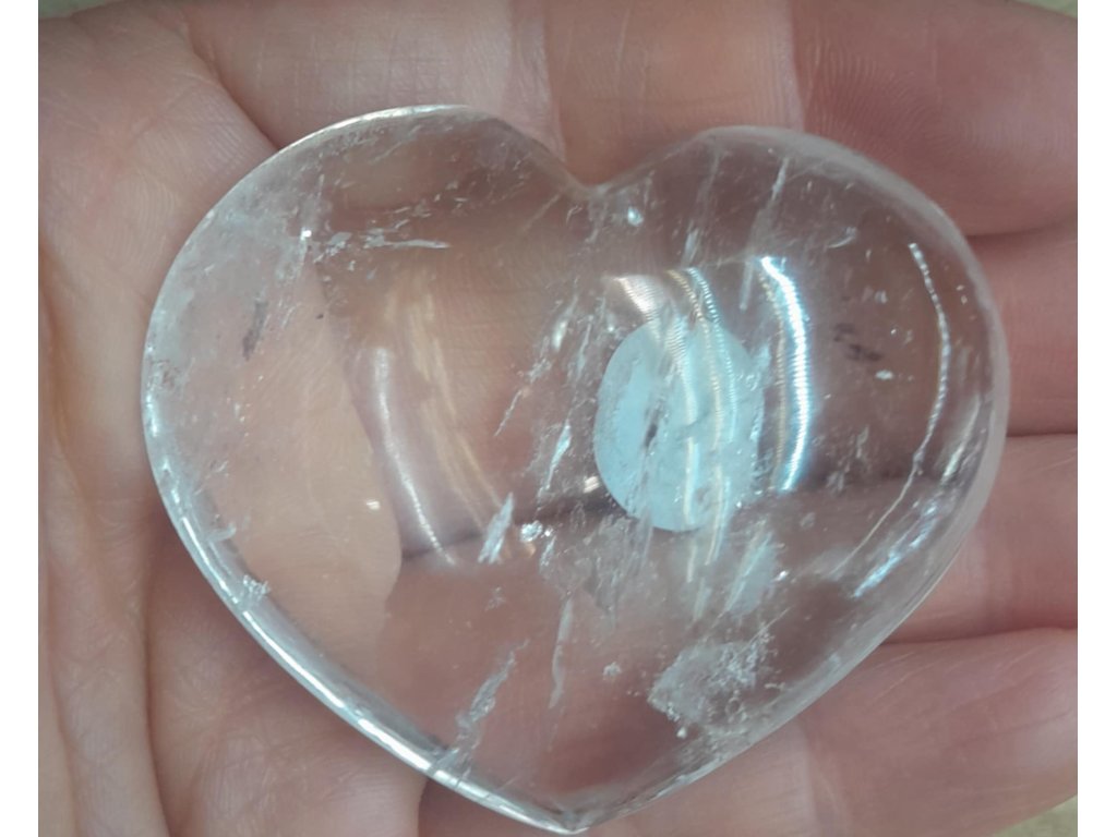 Křistálove velky Srdce 7,5cm extra čiry