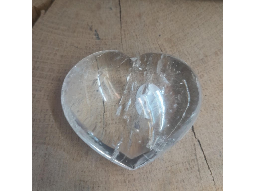 Křistálove velky Srdce 7,5cm extra čiry