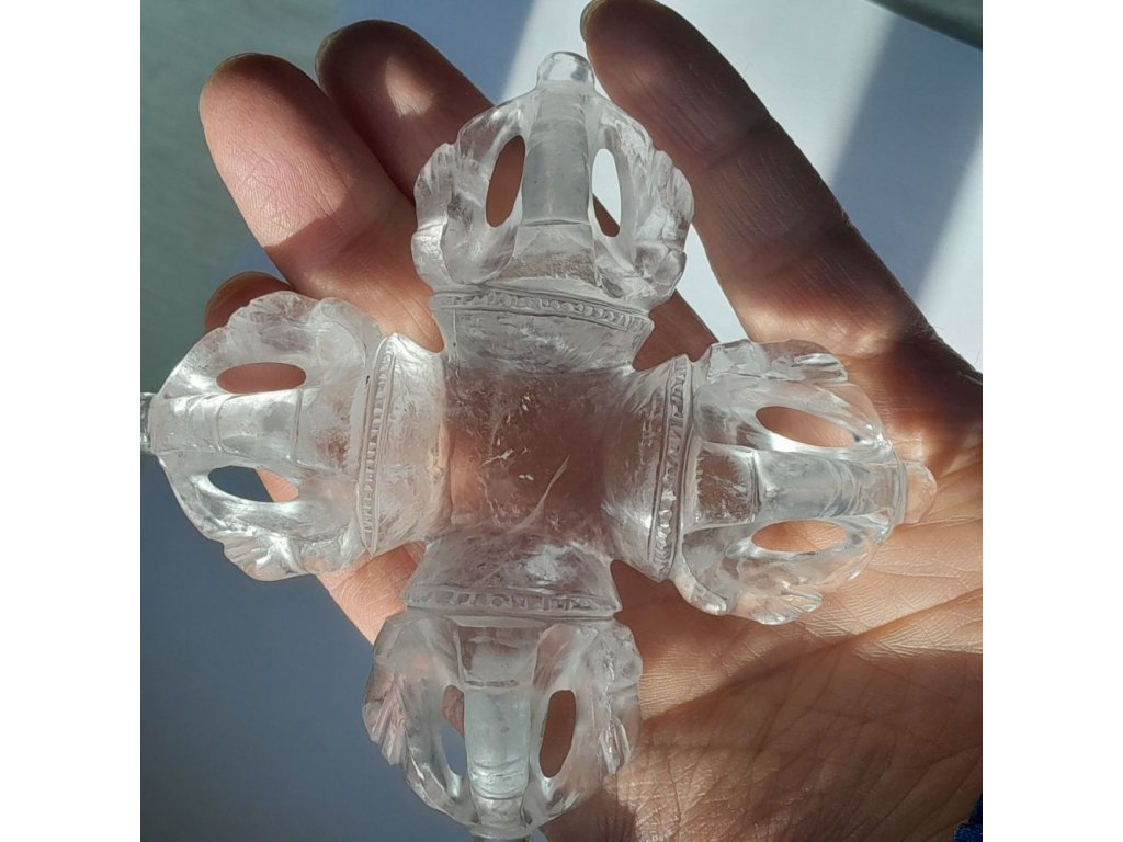 Doppel Kristall Dorjee  10,5cm