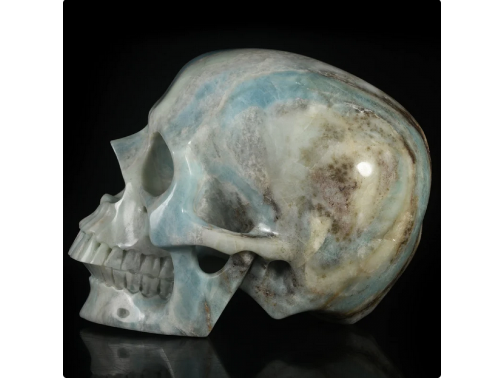 Skull Amazonite Realistic big one 18cm