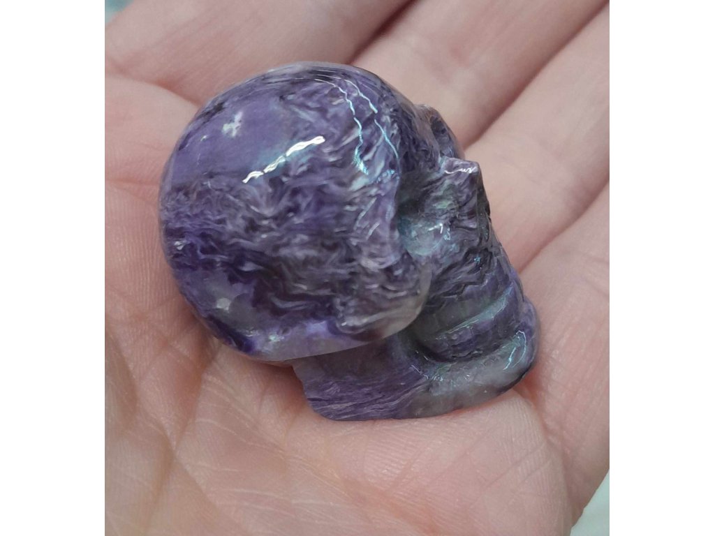 Skull Charoite  extra purple 3cm