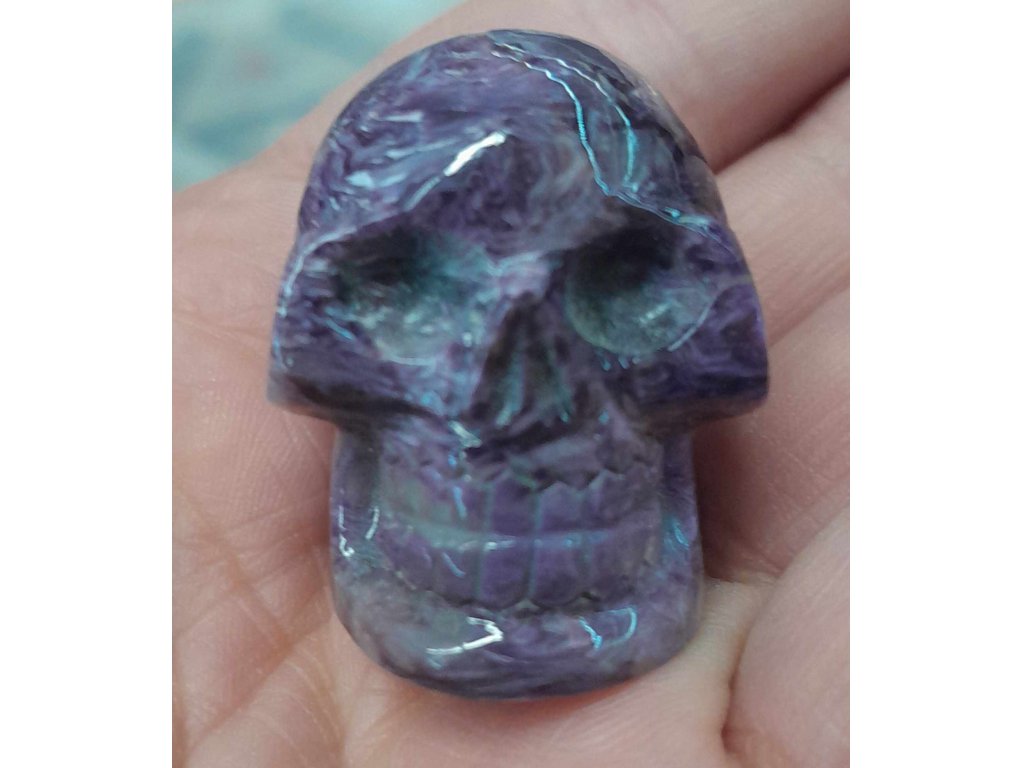 Skull Charoite  extra purple 3cm