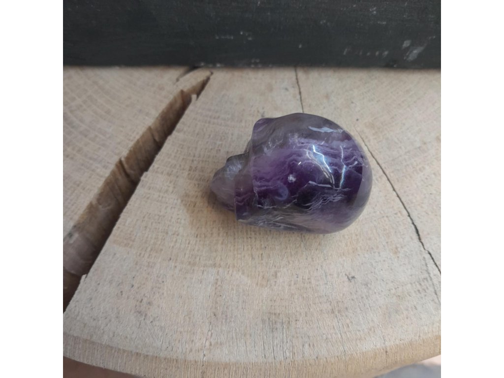 Violett Fluorite Schädel 4,5cm