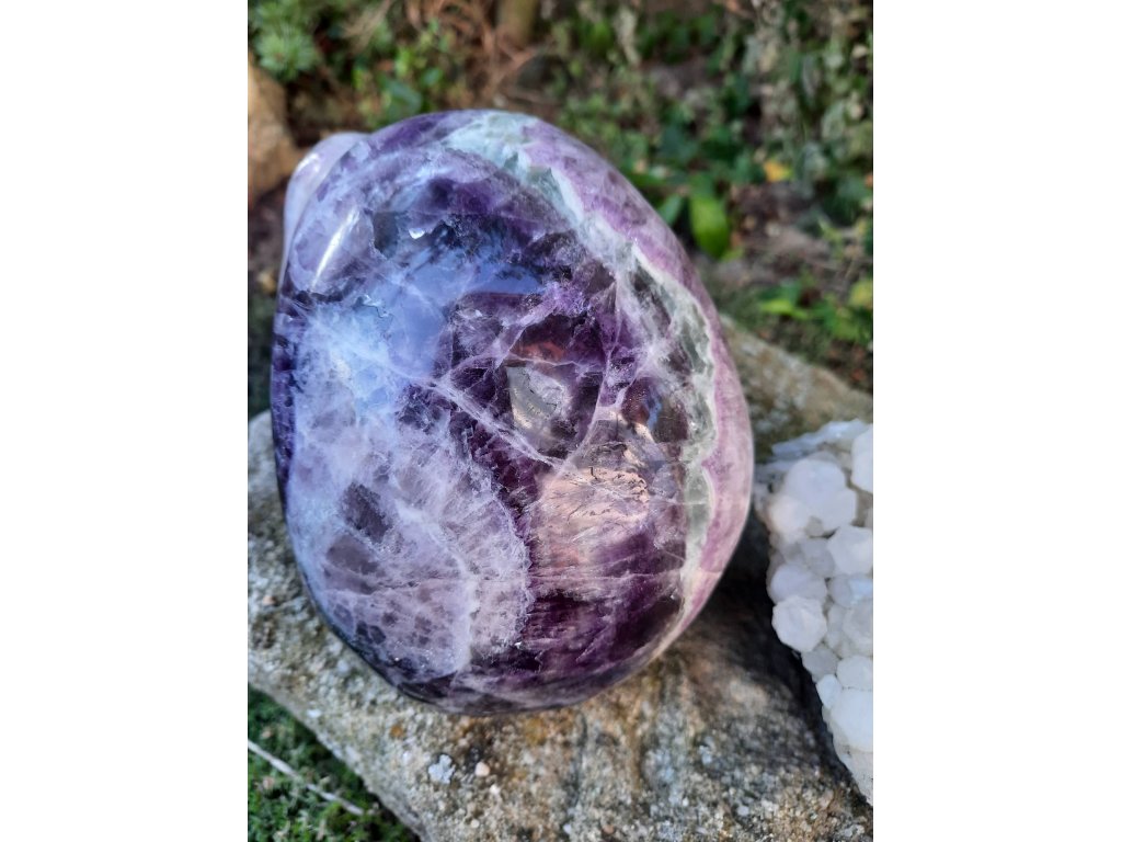 Schädel Fluorite Magnus 15cm speziel Geschliffen