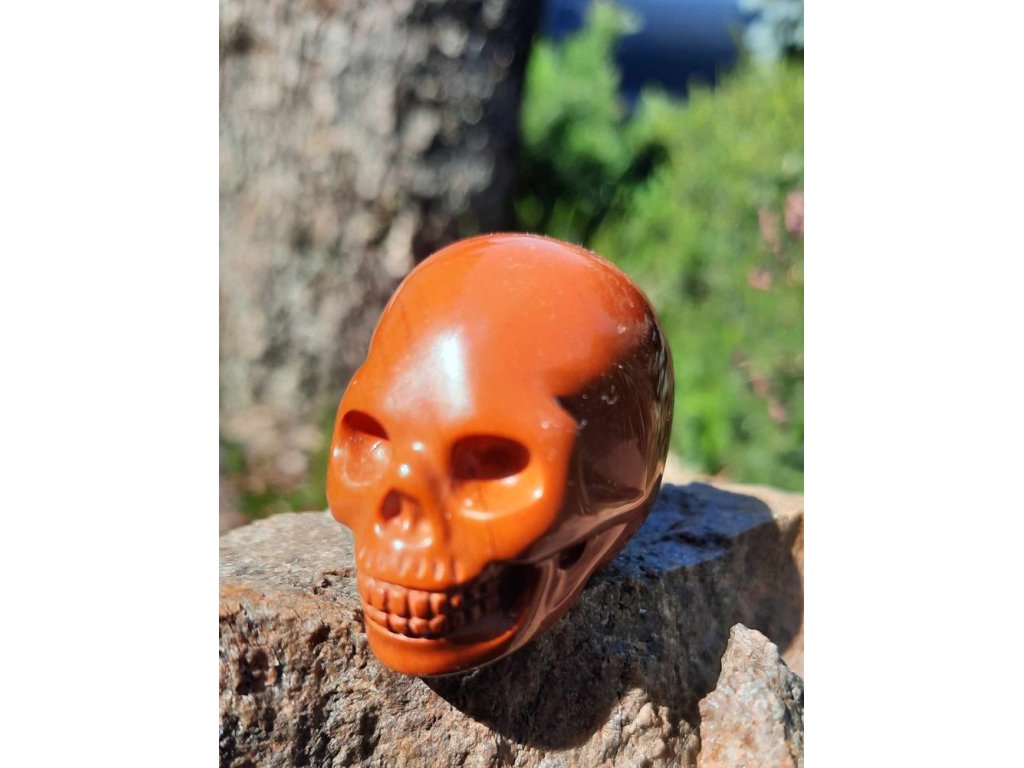 Skull Red Jasper 3cm