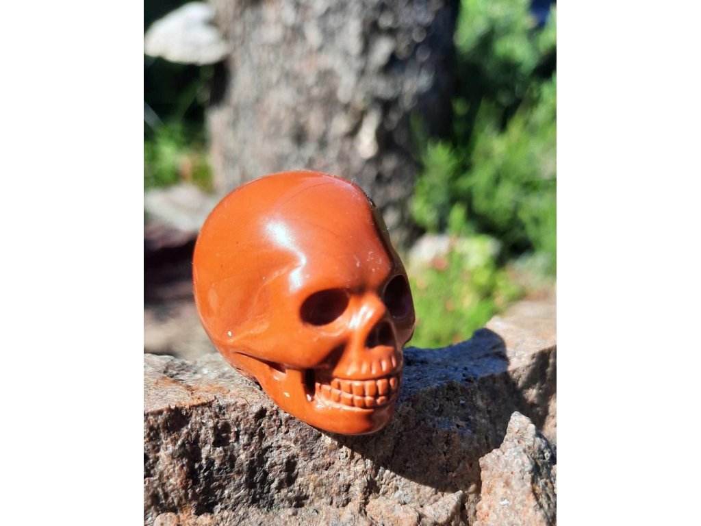 Skull Red Jasper 3cm