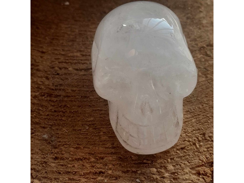 Skull crystal small one milky 3,5cm