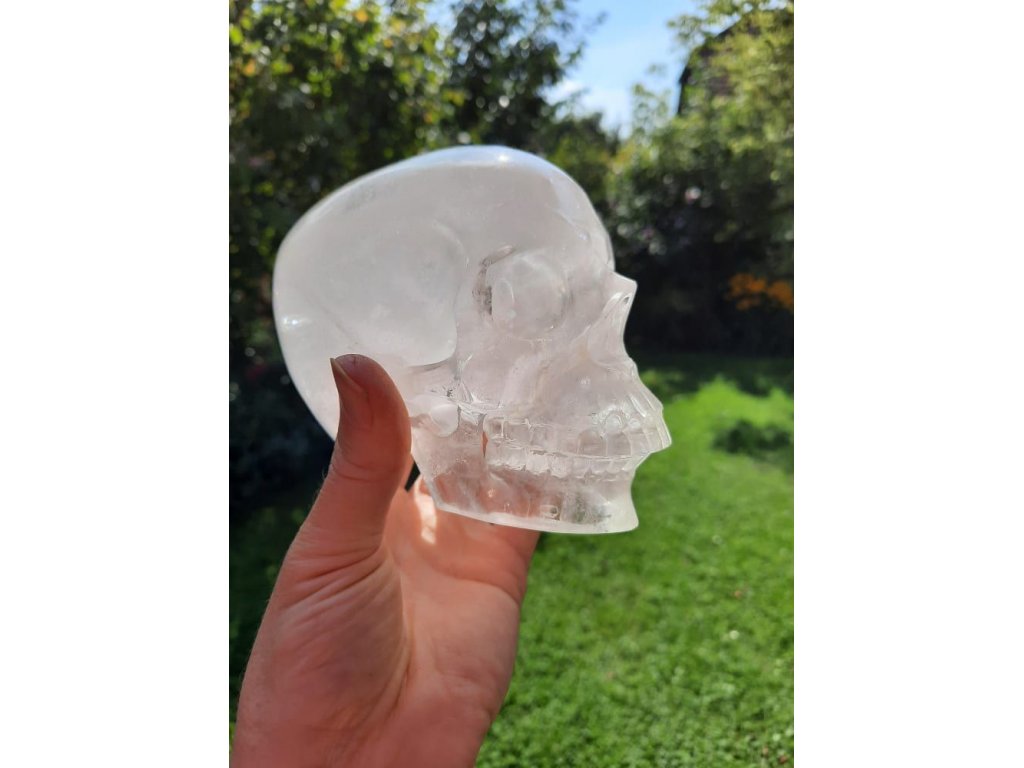 Lebka  Realistik Křistál 12cm