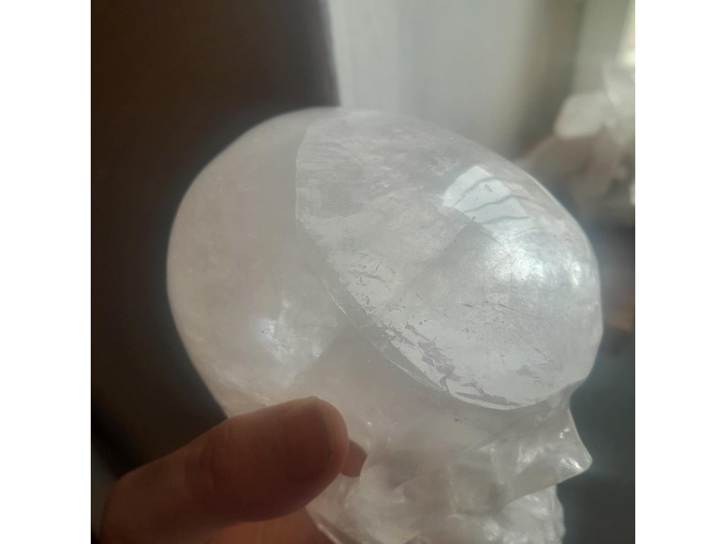 Lebka  Realistik Křistál 12cm