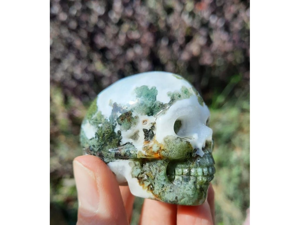 Skull Moss Agate *Chalcedon * 4,5cm