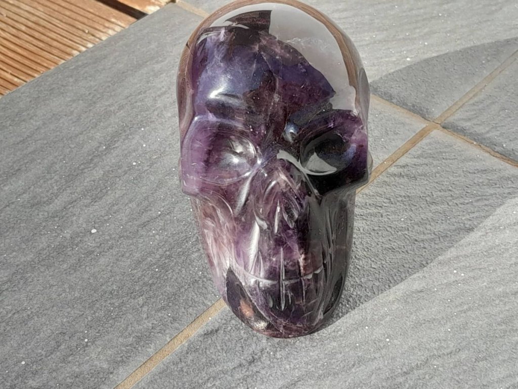 Skull Amethyst Brazilian dark extra 8cm